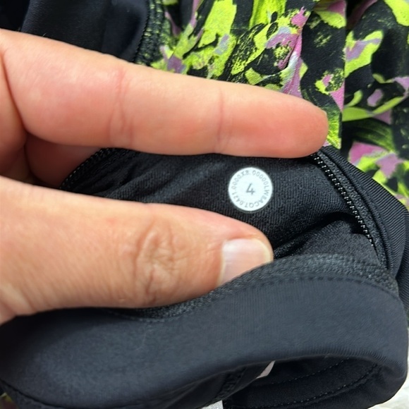 Lululemon Pace Rival Mid-Rise Skirt *Tall Inflected Highlight Yellow Multi / Bla - Picture 7 of 8